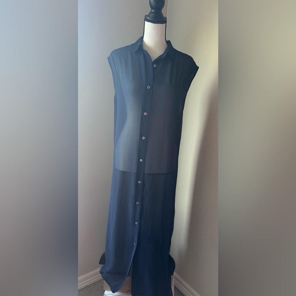 Wood Wood Royal Blue Crepe Top
